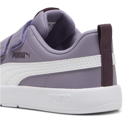 PUMA Courtflex V3 Sneaker mit Klettverschluss Kinder 04 - pale plum/puma white 28