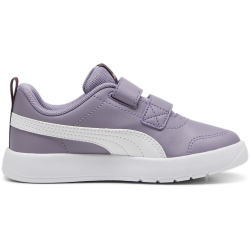 PUMA Courtflex V3 Sneaker mit Klettverschluss Kinder 04 - pale plum/puma white 29