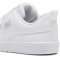 PUMA Courtflex V3 Sneaker mit Klettverschluss Kinder 02 - PUMA white/PUMA white/silver mist 28