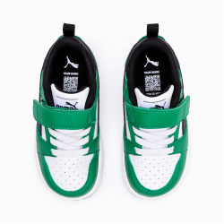 PUMA Rebound V6 Low AC+ Baby-Sneaker 05 - PUMA white/PUMA black/archive green 21