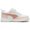 PUMA Rebound V6 Lo AC+ Sneaker mit Klettverschluss Kinder 17 - PUMA white/island pink/deeva peach 29