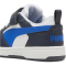 PUMA Rebound V6 Lo AC+ Sneaker mit Klettverschluss Kinder 16 - PUMA white/hyperlink blue/galactic gray 29