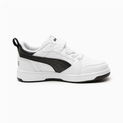 PUMA Rebound V6 Lo AC+ Sneaker mit Klettverschluss Kinder 02 - PUMA white/PUMA black/PUMA black 29