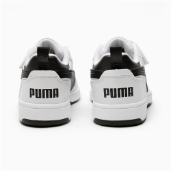 PUMA Rebound V6 Lo AC+ Sneaker mit Klettverschluss Kinder 02 - PUMA white/PUMA black/PUMA black 29