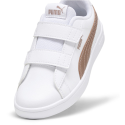 PUMA Rickie Classic Sneaker mit Klettverschluss Kinder 04 - PUMA white/rose gold 28