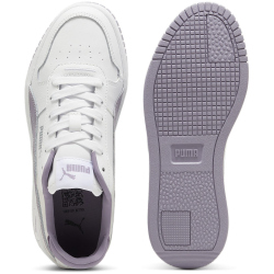 PUMA Carina Street Sneaker Mädchen 12 - PUMA white/pale plum/PUMA silver 38.5