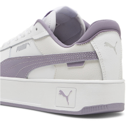 PUMA Carina Street Sneaker Mädchen 12 - PUMA white/pale plum/PUMA silver 38.5