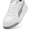 PUMA Carina Street Sneaker Mädchen 12 - PUMA white/pale plum/PUMA silver 38.5