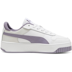 PUMA Carina Street Sneaker Mädchen 12 - PUMA white/pale plum/PUMA silver 39