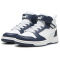 PUMA Rebound V6 Mid AC+ Sneaker Kinder 17 - club navy/puma white/silver mist 30