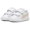 PUMA Smash 3.0 Leder-Sneaker mit Klettverschluss Baby 14 - PUMA white/island pink/pistachio green 23