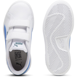 PUMA Smash 3.0 Leder-Sneaker mit Klettverschluss Kinder 16 - PUMA white/hyperlink blue/cold green 32