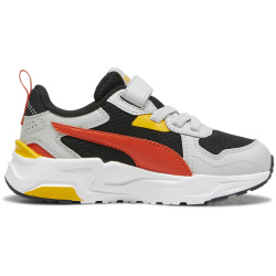 PUMA Trinity Lite AC+ Sneaker Kinder 13 - PUMA black/redmazing/cool light gray/tangerine 31
