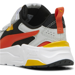 PUMA Trinity Lite AC+ Sneaker Kinder 13 - PUMA black/redmazing/cool light gray/tangerine 31