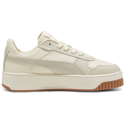 PUMA Carina Street Sneaker Damen 31 - alpine snow/desert dust 37.5