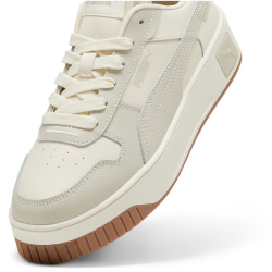 PUMA Carina Street Sneaker Damen 31 - alpine snow/desert dust 37.5