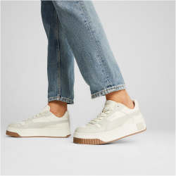 PUMA Carina Street Sneaker Damen 31 - alpine snow/desert dust 38.5
