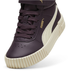 PUMA Carina 2.0 Winterized Mid-Top Sneaker gef&uuml;ttert M&auml;dchen 06 - midnight plum/alpine snow/puma gold 30