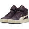 PUMA Carina 2.0 Winterized Mid-Top Sneaker gef&uuml;ttert M&auml;dchen 06 - midnight plum/alpine snow/puma gold 31