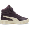 PUMA Carina 2.0 Winterized Mid-Top Sneaker gef&uuml;ttert M&auml;dchen 06 - midnight plum/alpine snow/puma gold 31