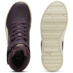 PUMA Carina 2.0 Mid-Top Sneaker gefüttert Mädchen 06 - midnight plum/alpine snow/puma gold 36