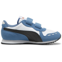 PUMA Cabana Racer SL 20 PS Sneaker mit Klettverschluß Kinder 18 - PUMA white/PUMA black/blue horizon/maple syrup 30