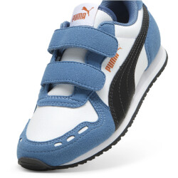 PUMA Cabana Racer SL 20 PS Sneaker mit Klettverschluß Kinder 18 - PUMA white/PUMA black/blue horizon/maple syrup 30