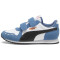 PUMA Cabana Racer SL 20 PS Sneaker mit Klettverschluß Kinder 18 - PUMA white/PUMA black/blue horizon/maple syrup 30