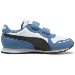 PUMA Cabana Racer SL 20 PS Sneaker mit Klettverschlu&szlig; Kinder 18 - PUMA white/PUMA black/blue horizon/maple syrup 32