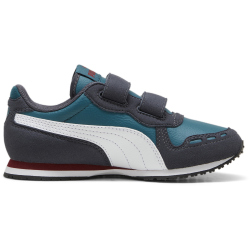 PUMA Cabana Racer SL 20 PS Sneaker mit Klettverschlu&szlig; Kinder 17 - cold green/puma white/galactic gray/intense red 32