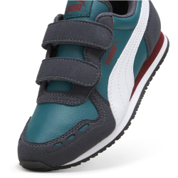 PUMA Cabana Racer SL 20 PS Sneaker mit Klettverschlu&szlig; Kinder 17 - cold green/puma white/galactic gray/intense red 32