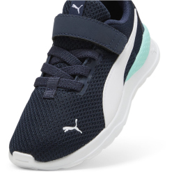 PUMA Anzarun Lite AC PS Kinder Sneaker mit Klettverschluss 39 - club navy/puma white/mint 29