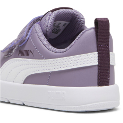 PUMA Courtflex V3 Baby-Sneaker mit Klettverschluss 04 - pale plum/puma white 20