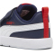 PUMA Courtflex V3 Baby-Sneaker mit Klettverschluss 03 - PUMA navy/PUMA white/PUMA red 22