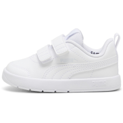 PUMA Courtflex V3 Baby-Sneaker mit Klettverschluss 02 - PUMA white/PUMA white/silver mist 21