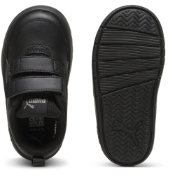 PUMA Courtflex V3 Baby-Sneaker mit Klettverschluss 01 - PUMA black/PUMA black/cast iron 20