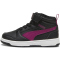 PUMA Rebound V6 Mid Winterized AC+ Sneaker Kinder 04 - PUMA black/magenta gleam/PUMA white 34