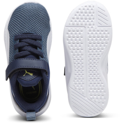 PUMA Flyer Runner Baby-Sneaker mit Klettverschluss 49 - club navy/gray skies/puma white 20