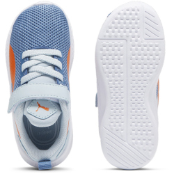 PUMA Flyer Runner Baby-Sneaker mit Klettverschluss 48 - blue horizon/frosted dew/flame flicker 20