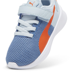 PUMA Flyer Runner Baby-Sneaker mit Klettverschluss 48 - blue horizon/frosted dew/flame flicker 22