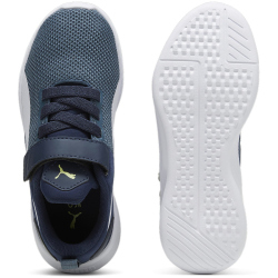 PUMA Flyer Runner PS Kinder Sneaker mit Klettverschluss 49 - club navy/gray skies/puma white 33