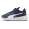 PUMA Flyer Runner PS Kinder Sneaker mit Klettverschluss 49 - club navy/gray skies/puma white 35