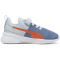 PUMA Flyer Runner PS Kinder Sneaker mit Klettverschluss 48 - blue horizon/frosted dew/flame flicker 31