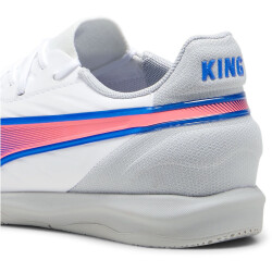 PUMA King Match IT Hallen-Fußballschuhe Kinder 02 - PUMA white/bluemazing/flat light gray 37.5