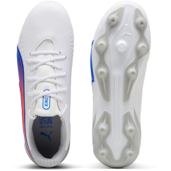 PUMA King Match FG/AG Fu&szlig;ballschuhe Kinder 02 - PUMA white/bluemazing/flat light gray 28