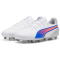PUMA King Match FG/AG Fu&szlig;ballschuhe Kinder 02 - PUMA white/bluemazing/flat light gray 28