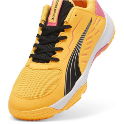 PUMA Accelerate Handballschuhe Kinder 01 - sun stream/sunset glow/puma black 33