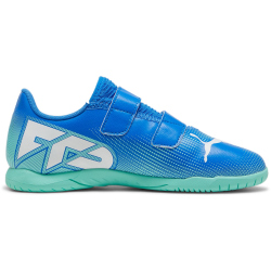 PUMA Future 7 Play IT Hallen-Fu&szlig;ballschuhe mit Klettverschluss Kinder 01 - hyperlink blue/mint/puma white 28