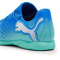 PUMA Future 7 Play IT Hallen-Fu&szlig;ballschuhe Kinder 01 - hyperlink blue/mint/puma white 28