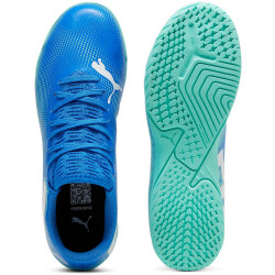PUMA Future 7 Play IT Hallen-Fußballschuhe Kinder 01 - hyperlink blue/mint/puma white 34.5